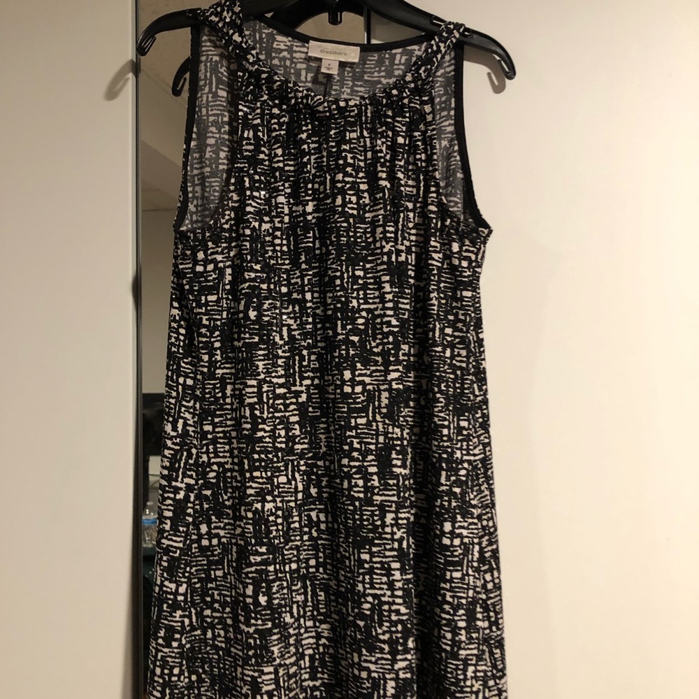 Dressbarn Black and White Sequence Dress